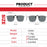 VIVIBEE Gafas de sol polarizadas con clip sin montura, abatibles, antirreflejo, para conducir de noche, cuadradas, UV, para gafas graduadas