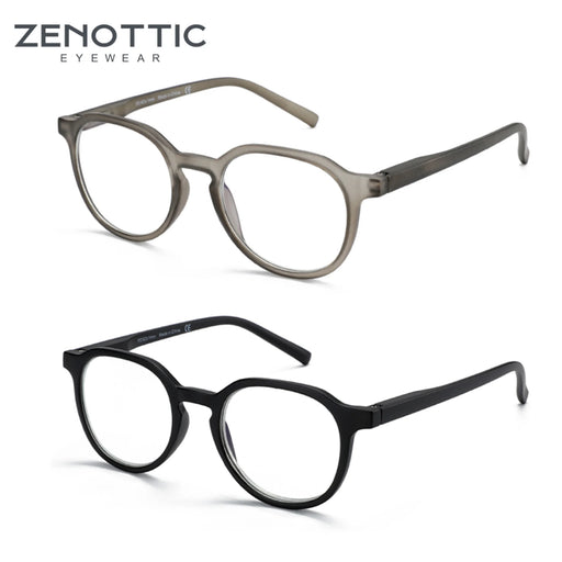 ZENOTTIC Lunettes rétro circulaires anti-lumière bleue, bloquant la lumière bleue, pour ordinateur, unisexe, mode 420007