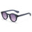 Clear Lens Candy Color Sand Frame Round Sunglasses Women Men Punk Shades UV400 Retro Rivets Decoration Trending Sun Glasses