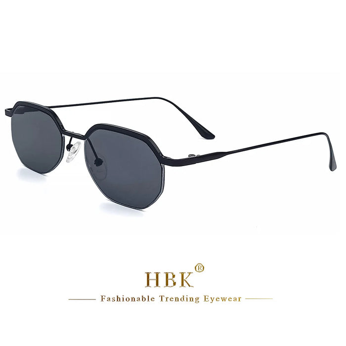 HBK New Retro Small Frame Sunglasses Men Polygonal Lenses Sun Glasses Women Activities Travel Party Eyewear Women Summer Style