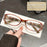 6 Pairs of Women's Rectangular Small Frame Reading Glasses, Textured Printing Design, Anti Blue Light Multi-Color Portable