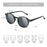 ZENOTTIC 2026 Fashion/Retro Clip On Sunglasses (Anti Blue Light Glasses+Polarized Clip)  for Men Women