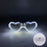 Nouvelles lunettes lumineuses LED sans fil pour festival, rave, soirée, lunettes de soleil mosaïque lumineuses néon, lunettes de club disco