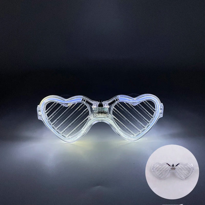 Nouvelles lunettes lumineuses LED sans fil pour festival, rave, soirée, lunettes de soleil mosaïque lumineuses néon, lunettes de club disco