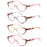 Cat's Eye Women's Anti-Blue Light Reading Glasses,, Floral Pattern Fashion Lightweight Frame, Diopter +0 ~ +4.5