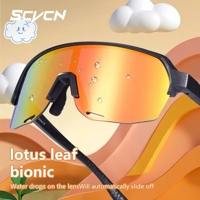 SCVCN New Children Cycling Sunglasses Outdoor Road Bike Eyewear Girls MTB Camping Hiking Glasses Teenager Sports UV400 Goggles