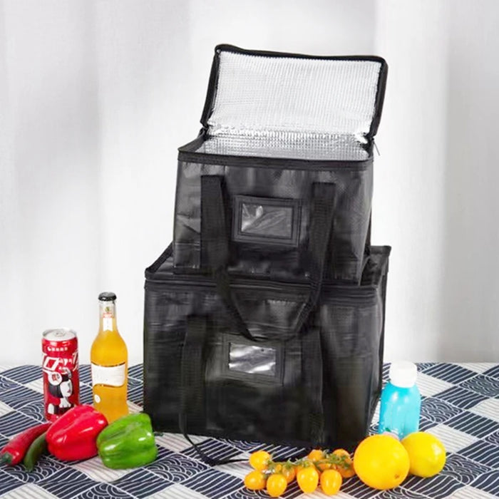 Bolsa térmica aislante de 70 L para mantener el frío, gran capacidad, portátil, para almuerzo, con cremallera, pícnic, camping, papel de aluminio, bolsa para alimentos