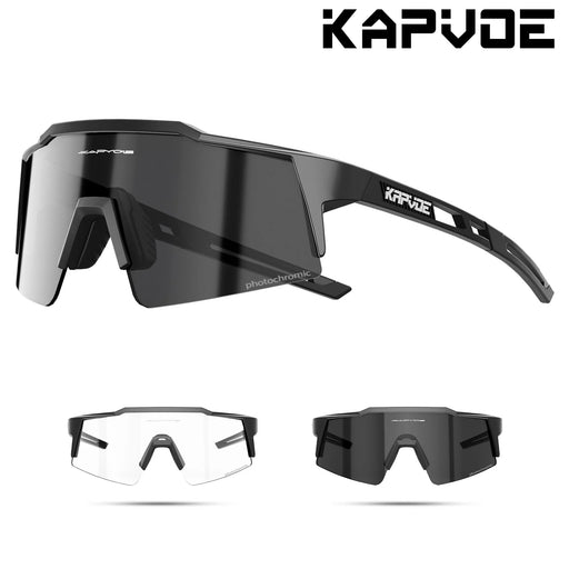 Gafas de sol fotocromáticas de ciclismo KAPVOE para hombre, gafas de moda para bicicleta de montaña, carretera, velocidad, gafas de sol deportivas MTB, gafas de ciclismo