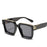 Bungee Large Square Sunglasses for Men Women Vintage Trendy Casual Street Style Shades