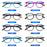 ZENOTTIC Gafas retro circulares anti luz azul Gafas de ordenador redondas con bloqueo de luz azul para unisex Moda 420007