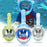 Children Cartoon Diving Mask Swimming Full Face Snorkeling Mask Boys Girls Underwater Scuba Anti Fog Snorkel Set Equipment Kids
