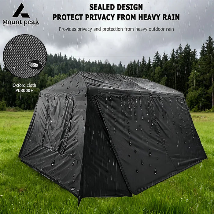 Mount Peak Automatic Large Camping Tent 3-8 People Quick Set Up Ridge Tent with Canopy, Suitable for Outdoor Wilderness Adventur