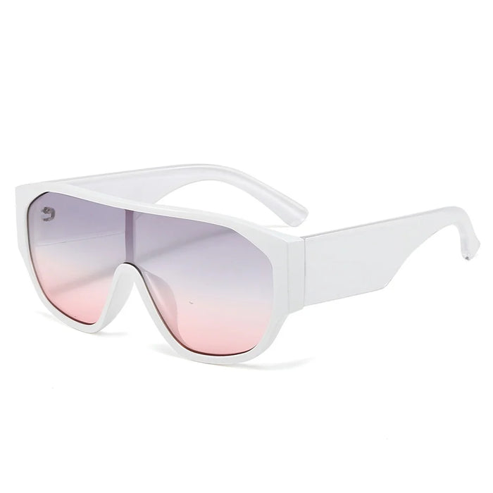 Lunettes de soleil masque bouclier oversize Y2K femmes hommes, monopièce, steampunk, grandes montures, lunettes punk, teintes coupe-vent, lunettes de protection