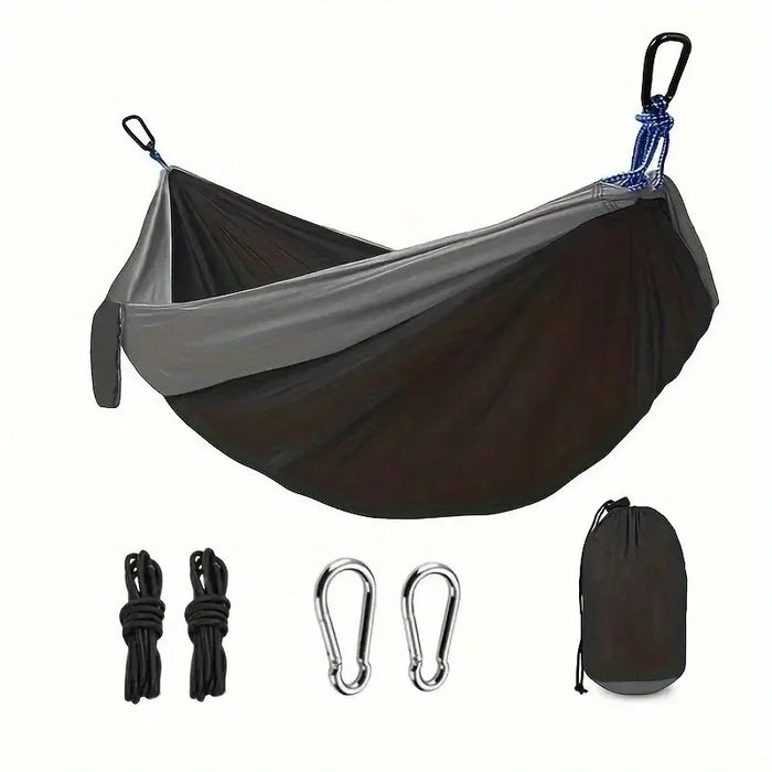 Lightweight travel hammock, 661lbs load, breathable & fast-drying.Includes 2 buckles + 2 nylon straps.Indoor/outdoor garden use.