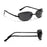 Fashion Y2K Wrap Around Sunglasses for Women Men Rimless Sun Glasses 2000'S Punk Sunglasses Goggles Shades UV400 Eyewear