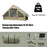 Easy to Set-Up Inflatable Camping Tent with Manual Pump Windproof Inflatable Tent for Outdoor Adventure