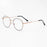 Progressive Multifocal Reading Glasses for Women Men Fashion Round Metal Frame Triple Zone Presbyopic Eyeglasses Computer Reader