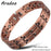 ARADOO  99.9% Pure Copper Bracelet with Double-Row Strength Magnets Jewelry Gift