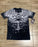 MMA ELITE Cross Skull Print Green Y2K T Shirt Men Loose Fit Streetwear Graphic Tee Oversized Glow Dark Party Ins Popularity Tops