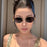 2 Pack Summer Fashion Sunglasses Set, Rhombus and Oval Frame Trendy Eyewear Accessories for Daily Wear Street Casual