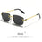 HBK Square Rimless Sunglasses Women Retro Metal Sun Glasses Men Luxury Party Business Gradient Shades 2024 Summer Style