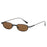Luxury Small Frame Rectangular Women Sunglasses 2025 Fashion Brand Transparent Ocean Lens Design Metal Frame Men Glasses UV400