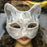 Máscara de encaje sexy para mujer, suministros de cosplay de gato, fiesta de baile, mascarada, máscara de zorro, decoración de cara de animal para parejas, accesorios para ojos