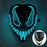Multi Color LED EL Wire Glowing horror Mask Luminous Full Face Mask wireless mask Halloween Cosplay Party Rave Costume Accessory