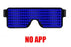 Gafas de Fiesta LED Bluetooth con Control de Aplicación, Idiomas Personalizados, Carga USB, Gafas Luminosas Intermitentes, Gafas de Sol para Conciertos de Navidad