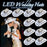 8/10/16/20/40 Sombreros de vaquero iluminados Sombreros de boda iluminados Sombreros de vaquera occidentales LED para recepción de bodas, baile, despedida de soltero
