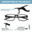 MODFANS Blue Light Reading Glasses Men Readers for Women Rectangular Anti Glare/Eye Strain Filter UV Read Eyeglasses Comfortable