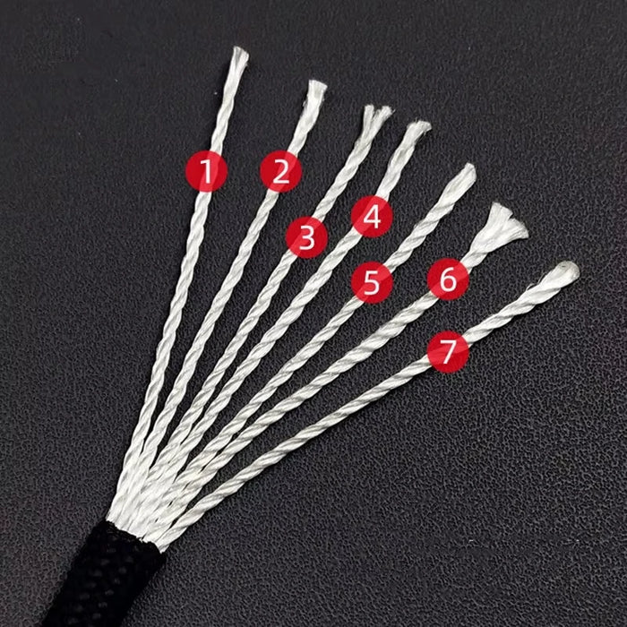 7 Cores 550 Paracord Cord 3 5 10 31 M Dia.4mm For Survival Lanyard Parachute Rope Camping Hiking Clothesline Tent Accessories