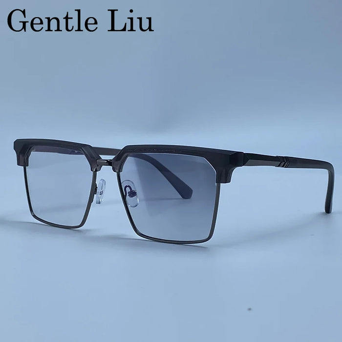 2026 Lunettes de Soleil Carrées de Luxe Designer Homme Classique Vintage Monture Métal Noir Or Lunettes de Soleil Steampunk Conduite