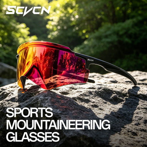 Lunettes de soleil de sport SCVCN hydrophobes pour la randonnée, l'escalade, la course à pied, le VTT et le cyclisme, pour hommes et femmes, avec protection UV400 et verres photochromiques