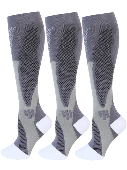 6Pairs Compression Socks 20-30mmHg High Stockings Men & Women Sports Marathon Cycling Football Varicose Veins EU35-45