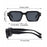 VIOLA MAG Retro Rectangular Glasses, Small Frame Business Daily Casual Glasses, with Glasses Bag
