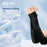 SCVCN 1Pair Breathable Hand Cover Cooling 1Pair Arm Sleeves UPF50+ Sun Protection Outdoor Cycling Sun BikingIce Fabric Sleeve