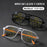 Progressive Multifocal Reading Glasses Intelligent Zoom Anti Blue Light Eyewear Alloy Temples Square Clear/Red Coating Glasses