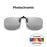 VIVIBEE Gafas de Sol con Clip Abatible Polarizadas para Hombre Cuadradas UV400 Fotocromáticas de Visión Nocturna para Mujer Clásicas con Clip de Espejo