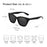 ZENOTTIC Square Polarized Sunglasses 2026 Fashion Women Thick Frame UV400 Protection Sun Glasses for Ladies Shopping Gif