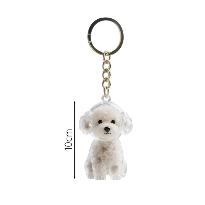 Transparent Dog Fur Storage Pendant Handmade Design DIY Backpack Accessories Portable Souvenirs Keychain Fur Storage Capsule