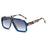Square Sunglasses Women Double Color Frame Female Shades Brand Designer Men Gafas Luxury Sun Glasses UV400 Eyewear