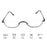 New Half Moon Metal Spring Hinge Reading Glasses Half Frame Ultra Light Resin Eyeglasses Vision Care +1.00~+4.0 Diopter