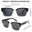 Gafas de sol fotocromáticas cuadradas vintage para hombre, de lujo, de diseñador, montura negra dorada, gafas de sol retro para conducir, Oculos De Sol 2026