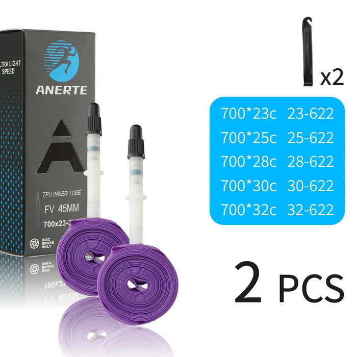 NPY Road Bicycle TPU Inner Tube 700x23C 25C 26C 27C 28C 30C 32C Cycling Bike Tires Camera Tyre 700C Pneu Aro French Valve