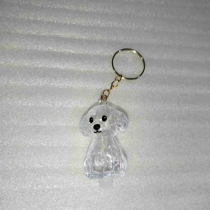 Transparent Dog Fur Storage Pendant Handmade Design DIY Backpack Accessories Portable Souvenirs Keychain Fur Storage Capsule