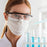2 Piezas Gafas de Seguridad Antisalpicaduras para el Trabajo, Gafas Protectoras de Laboratorio, Gafas Industriales Protectoras a prueba de Viento y Polvo, Gafas de Ciclismo
