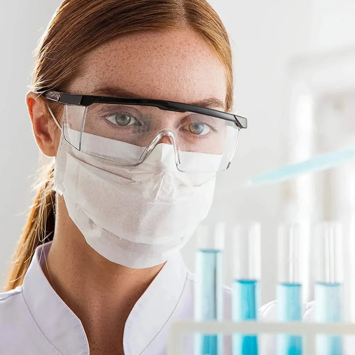 2 Piezas Gafas de Seguridad Antisalpicaduras para el Trabajo, Gafas Protectoras de Laboratorio, Gafas Industriales Protectoras a prueba de Viento y Polvo, Gafas de Ciclismo