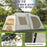 MOUNTAINHIKER One-button Tent Living Shell Shelter Ridge Tent Two Bedrooms and One Living Room Automatic Beach Outdoor Large