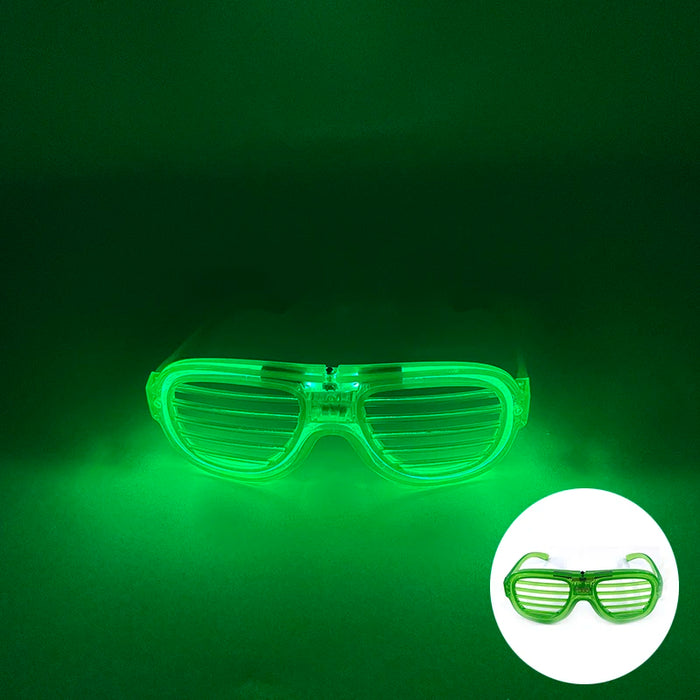 Nouvelles lunettes lumineuses LED sans fil pour festival, rave, soirée, lunettes de soleil mosaïque lumineuses néon, lunettes de club disco